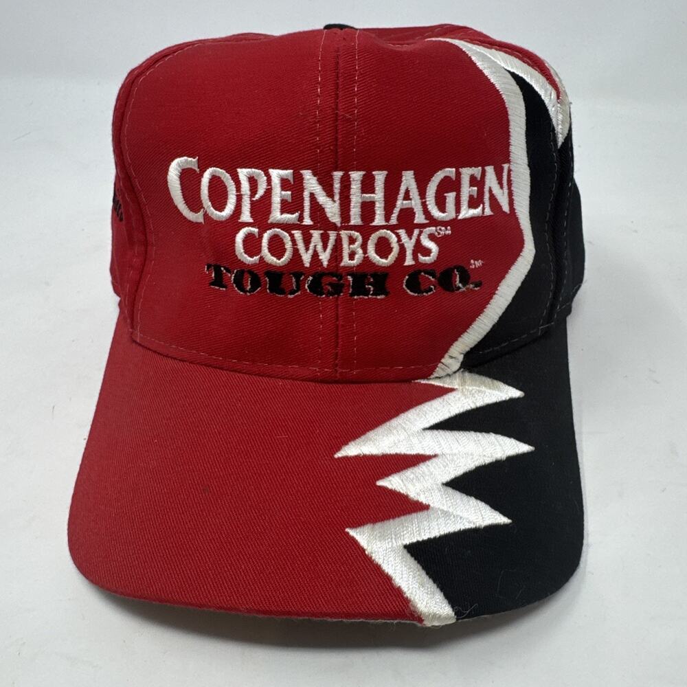 Copenhagen Cowboys Tough Co. Kati Headwear‎ Adj. Sharktooth Red Hat U.S Tobacco
